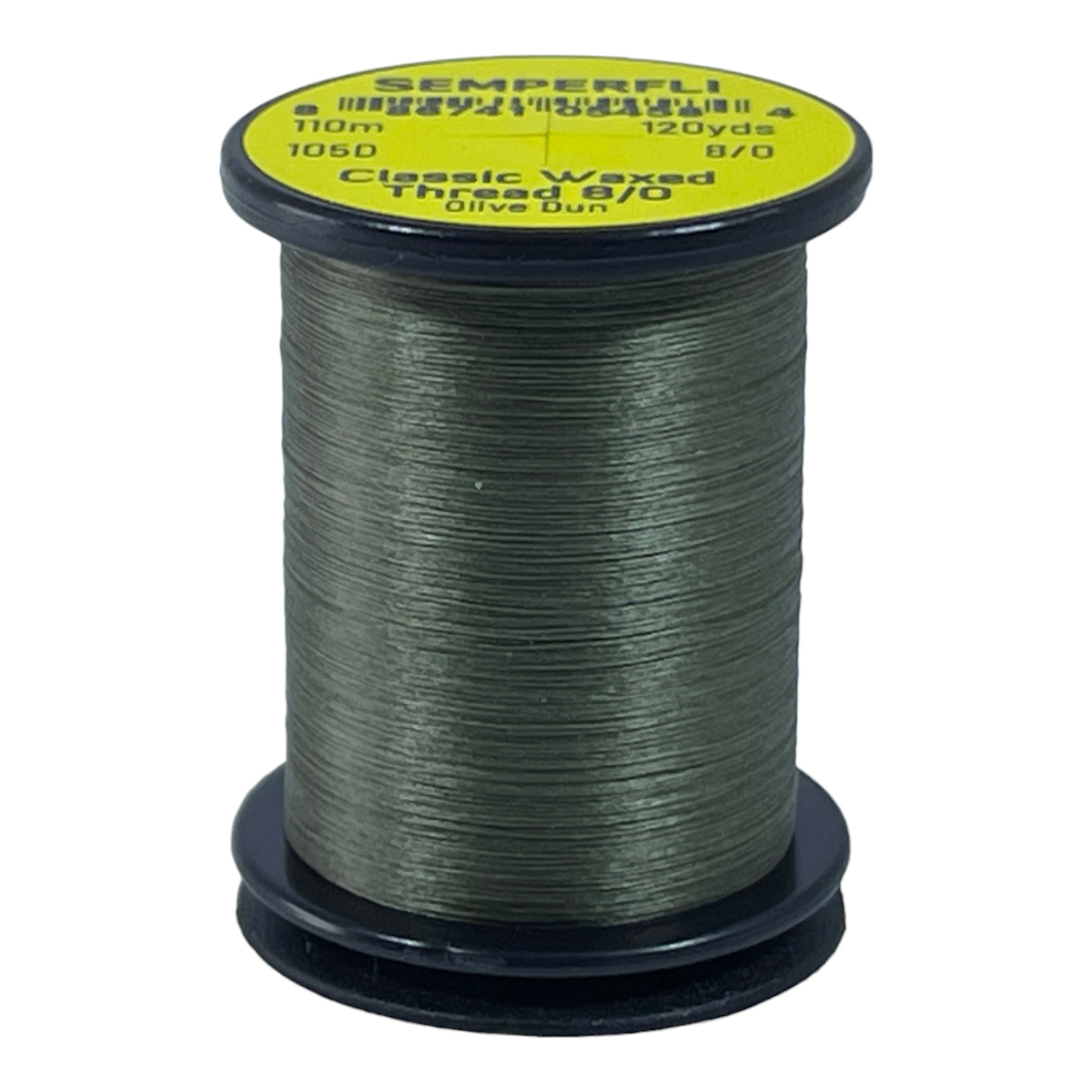 Semperfli Classic Waxed Thread 8/0 110m (120 Yards) Olive Dun